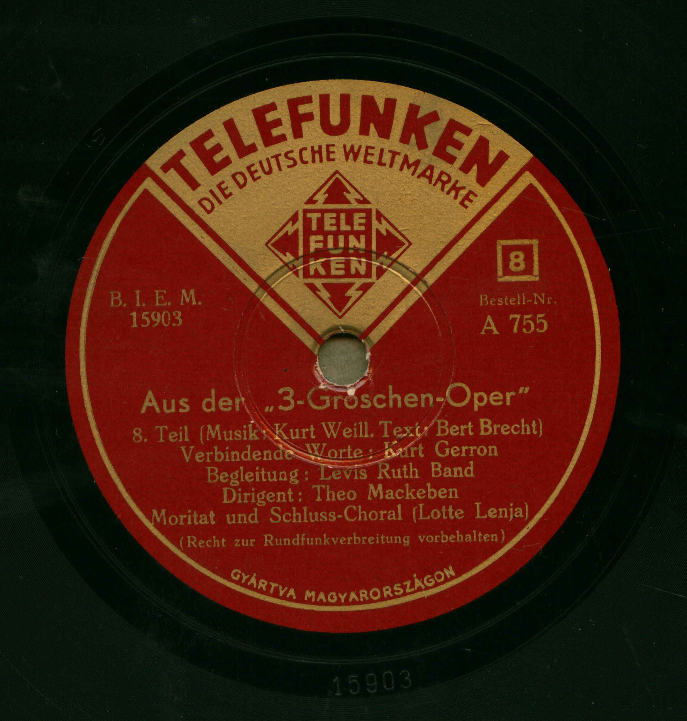 Aus der "3-Groschen-Oper"